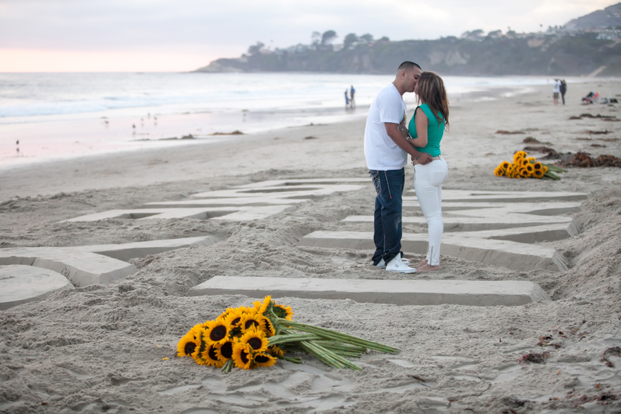 Sand Castle Marriage Proposal In Orange County The Heart Bandits Blog