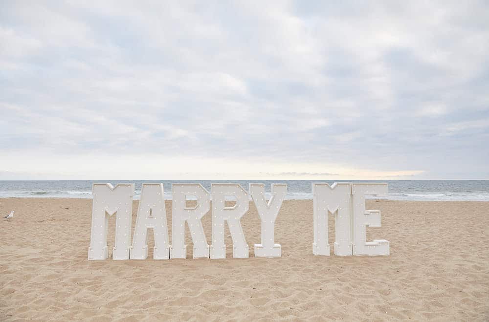 marry me sign