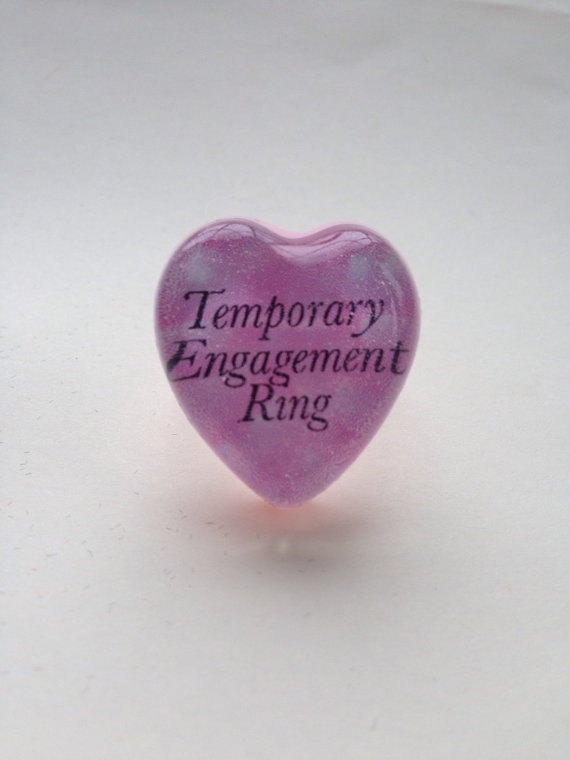 temporary engagement ring