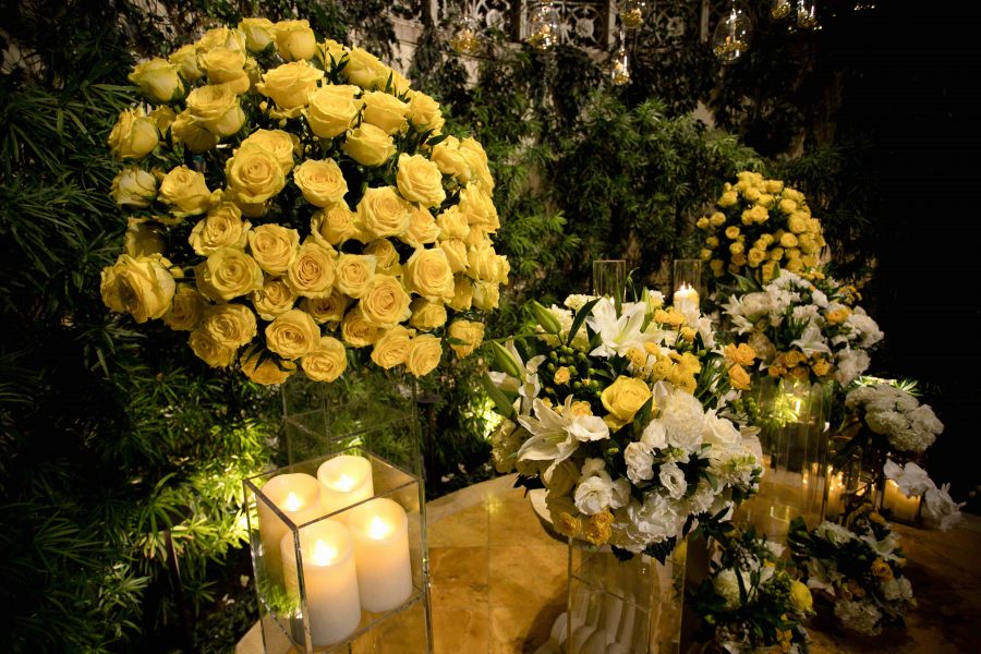 Romantic proposal flowers