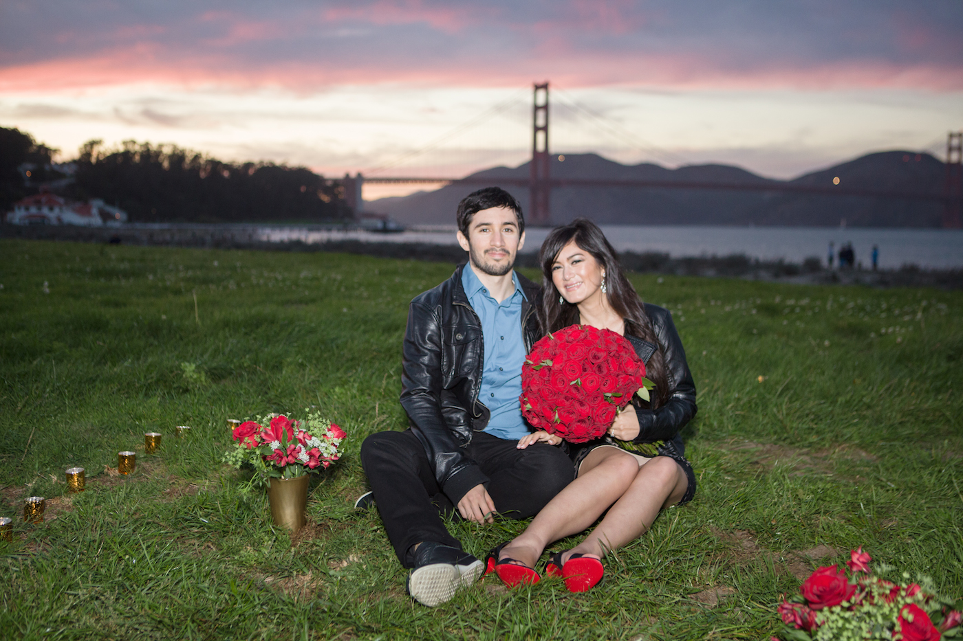Proposal at Golden Gate Bridge